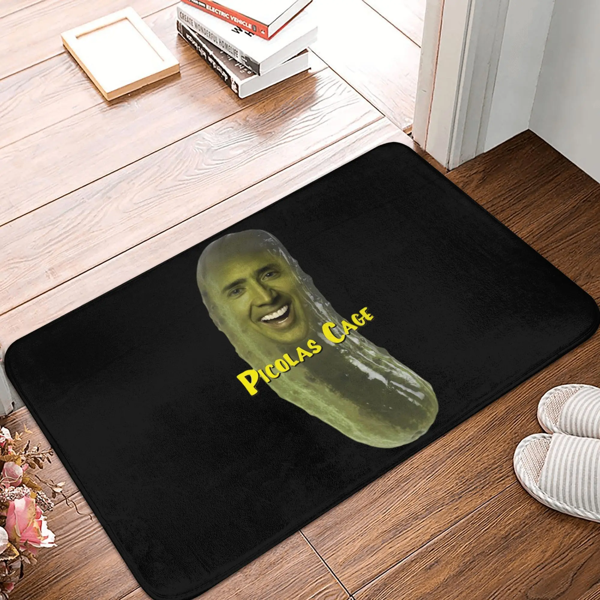 Picolas Nicolas Cage Fußmatte, rutschfest, für Badezimmer, Küche, Wohnzimmer, Boden, Tür, Eingang, Teppich