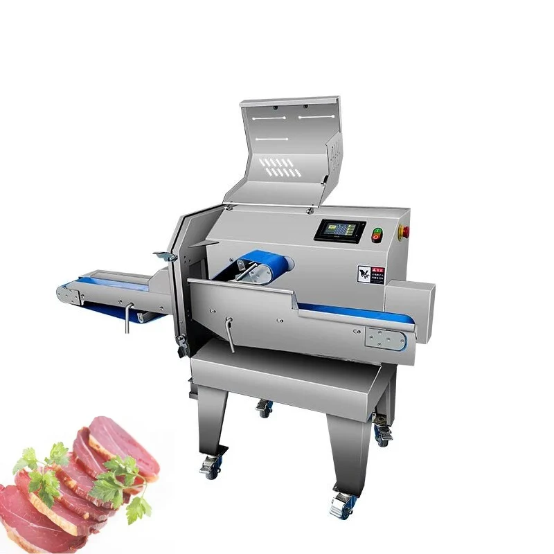 

High Speed Cooked Meat Slicer Cooked Beef Steak Slicing Machine Beef Tendon Cowhells Shredding Cutting Machine