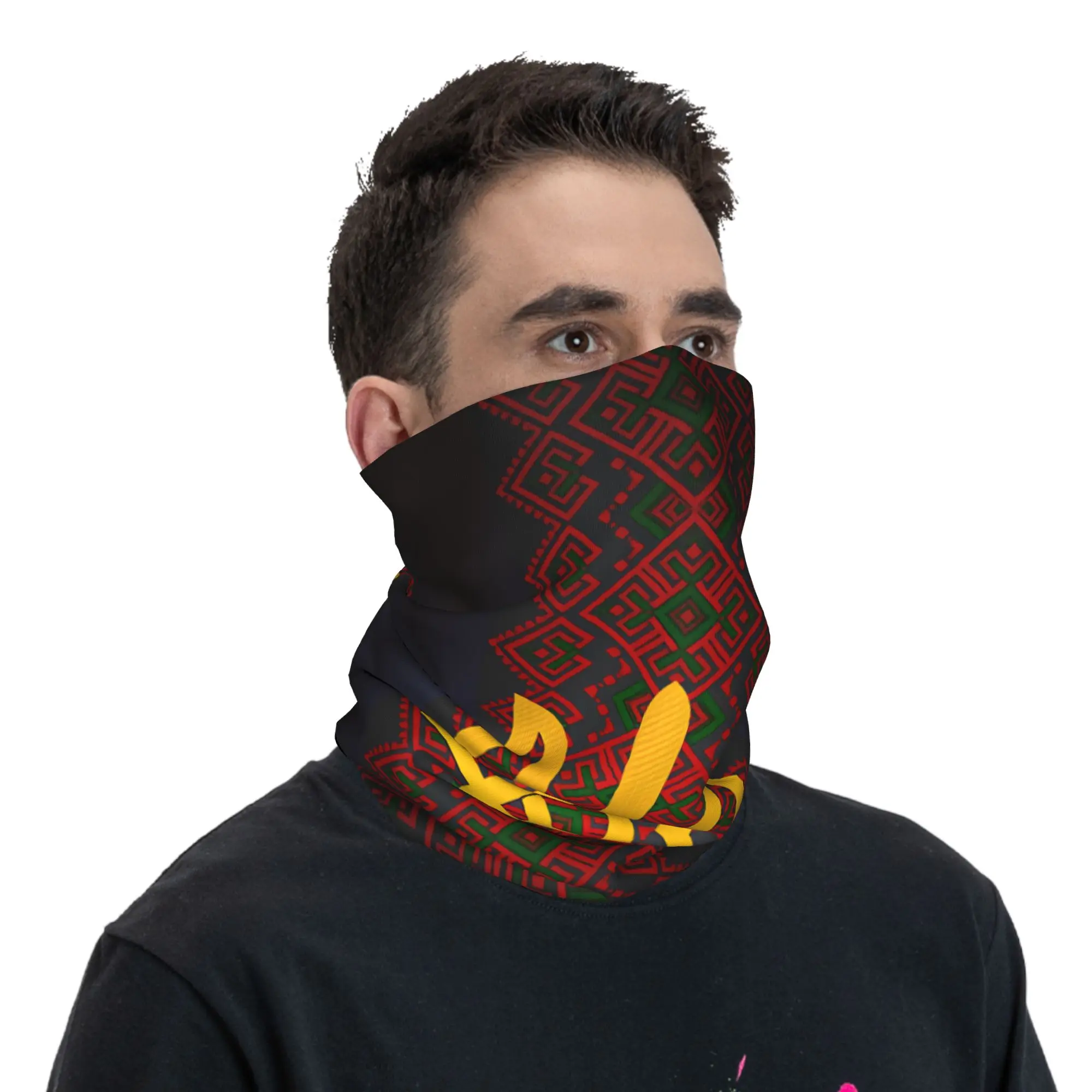 Outdoor Sports Balaclava Ukraine Trident Ethnic Ornament Bicycle Mask Breathable  Face Masks Trendy UV Protection Scarf Bandana