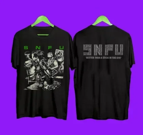 Snfu Better Than A Stick In The Eye Album Cover Black Shirt