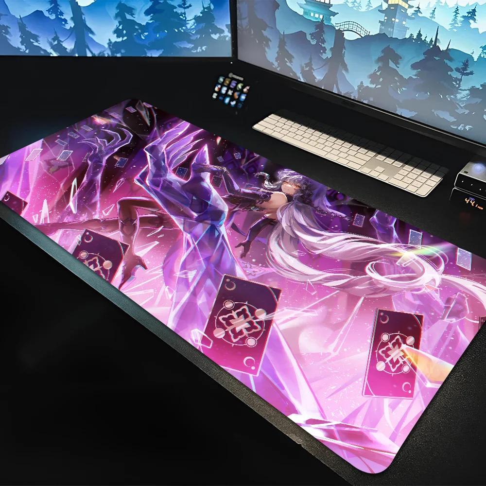 

Honkai Star Rail Anime Mousepad Mouse Mat Desk Mat With Pad Gaming Accessories Prime Gaming XXL Keyboard Pad Padding Mat