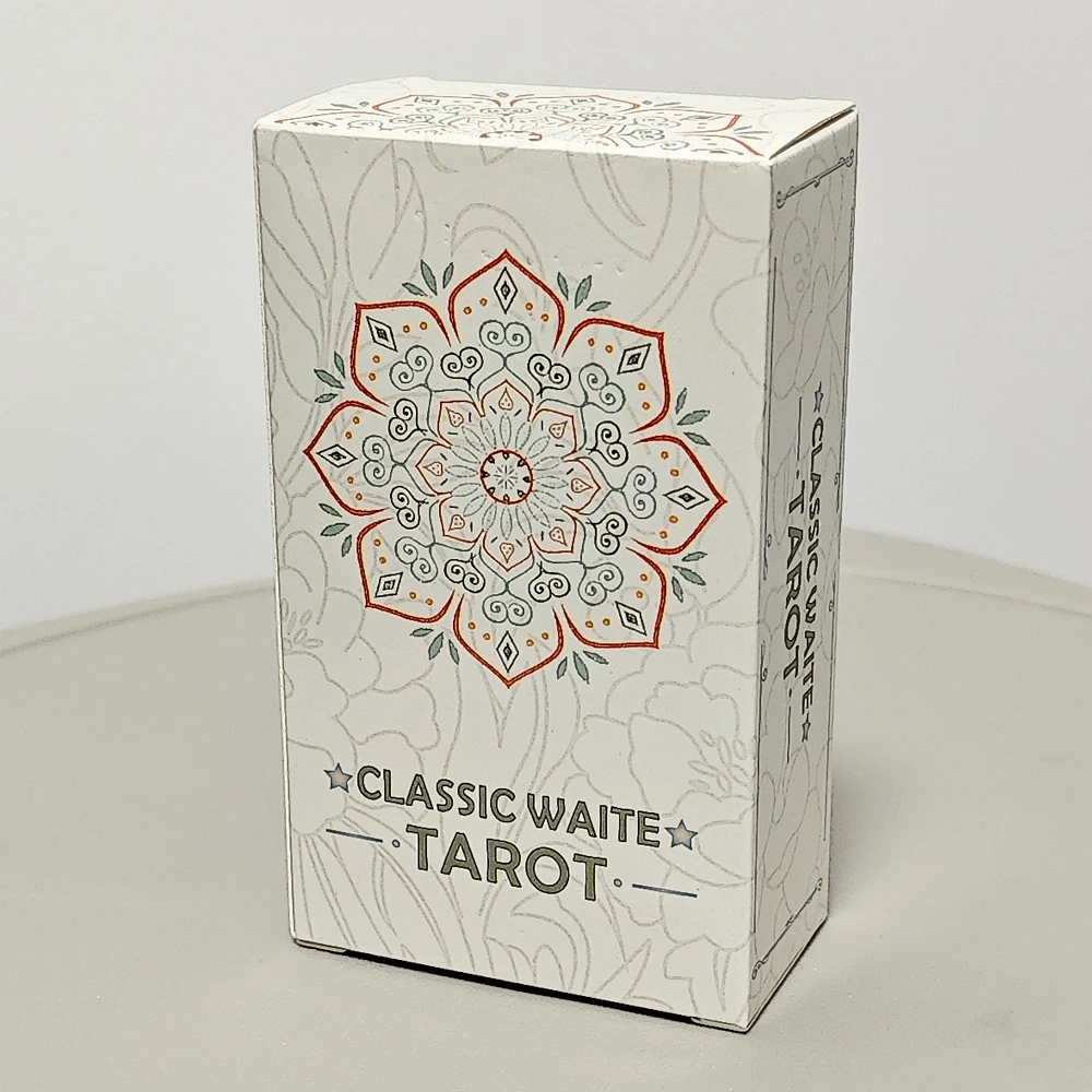 

Classic Waite Tarot Deck 78 Pcs Rainbow Holographic Tarot Cards for Beginners - 10*6cm
