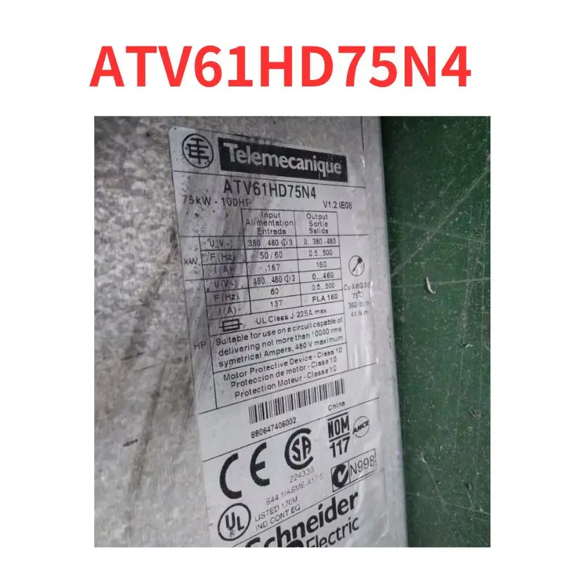 Second-hand  ATV61HD75N4    Inverter    tested OK