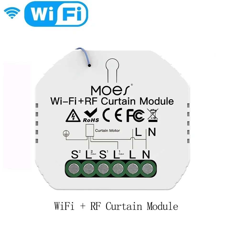 MOES Smart ZigBee WiFi-schakelaarmodule Dimmer Gordijnschakelaar Smart Life App Afstandsbediening Alexa Google Home Spraakbesturing