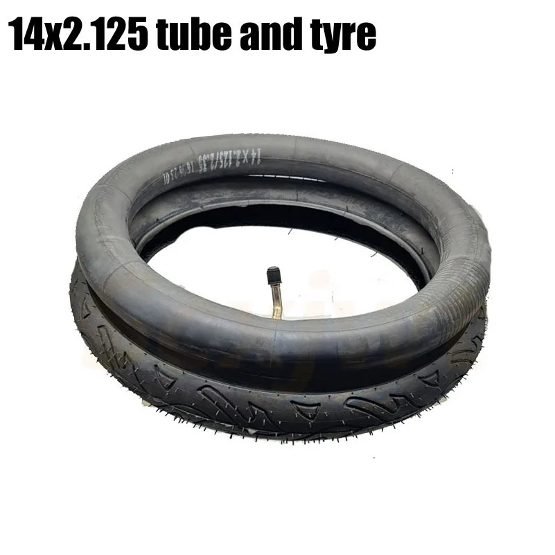 14 Inch Inflatable Scooter Electric Bike Tires 14x2.125 Outer Tyre Inner Tube FOR Children\'s Bicycle Baby Bike Wheels Parts