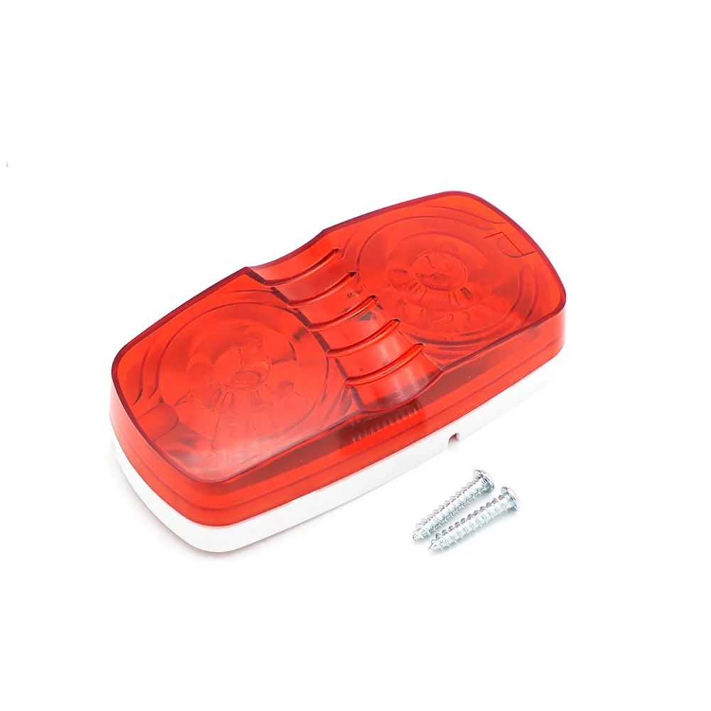 

Accessories Side Marker Light 2Pcs ABS+PC Lampshade Amber/red/white For Both 12V/24V Vehicles Front Rear Side Marker Light