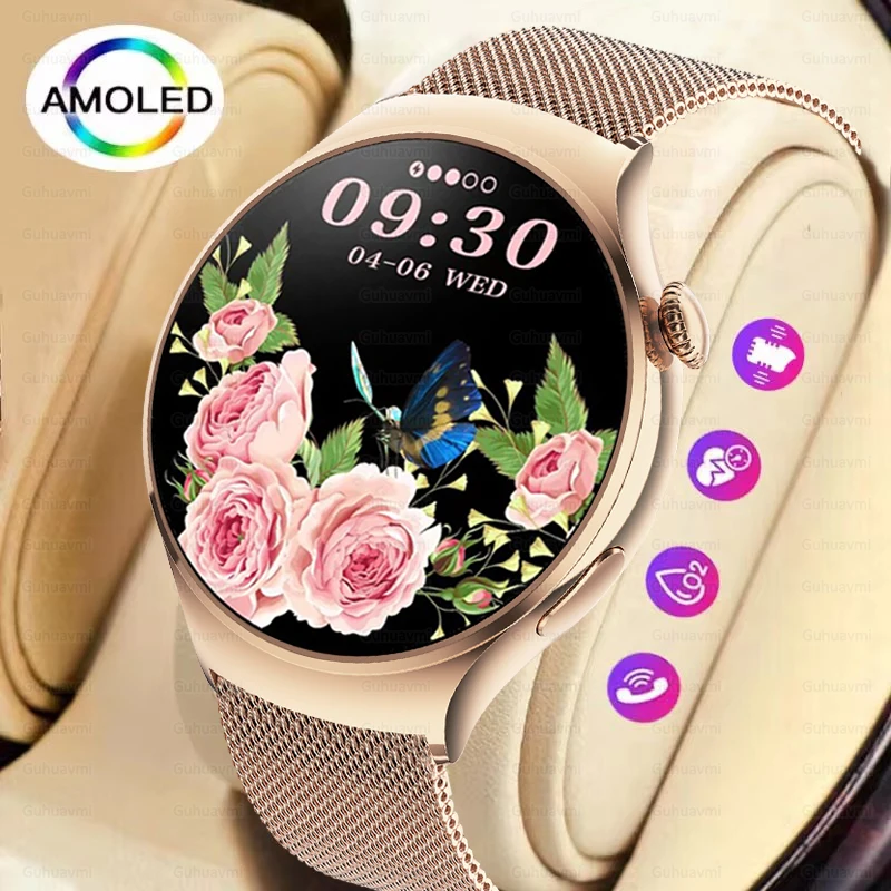 2024 mode Smart Uhr Damen Herzfrequenz Blutdruck Benutzerdefinierte Zifferblatt Sport Fitness Uhr