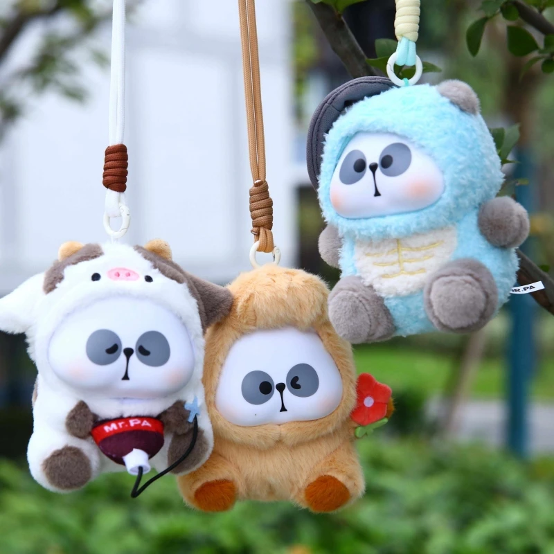 حقيقية Mr.Pa Animal Company سلسلة محدودة صندوق أعمى قلادة دمية لطيف الباندا تمثال صندوق غامض Kawaii لعبة مفاجأة هدية