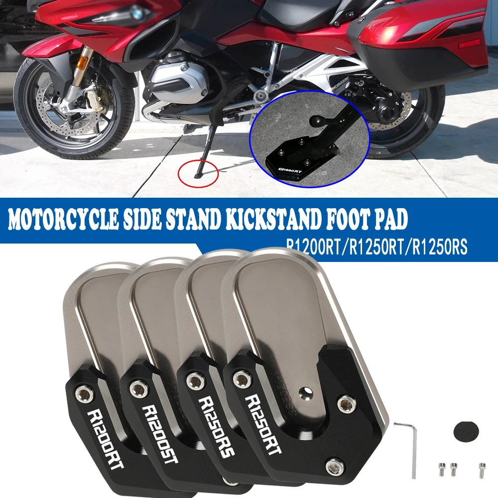 For BMW R1200RT R1200ST R1250RT R1250RS R 1200 1250 RT/RS Motorcycle Accessories Kickstand Foot Side Stand Extension Pad Plate