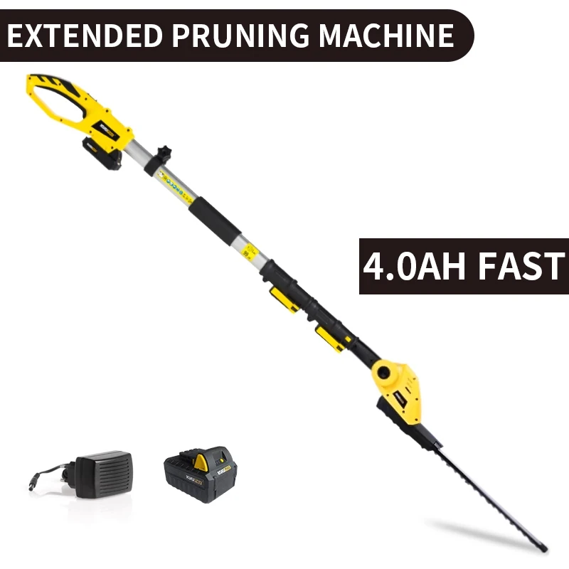 4 0Ah 5 0Ah High Altitude Pruning Branch Saw Telescopic Electric Scissors Rechargeable Garden Tool
