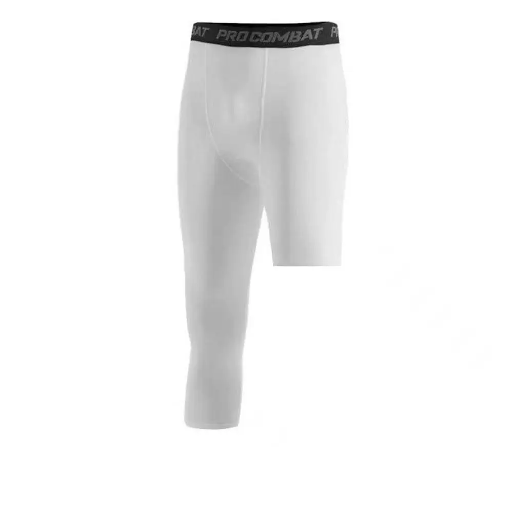 

One Leg Basketball Tights Quick Drying Sports Tights Single Leg Basketball Leggings Polyester Breathable