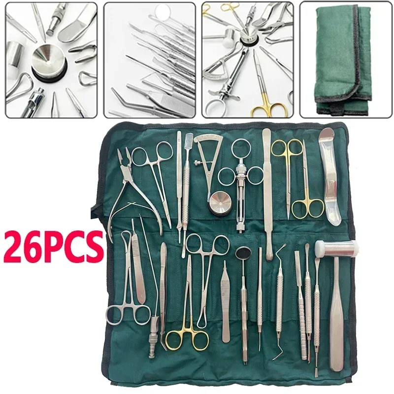 

26Pcs/set Dental Implant Tools Basic Instrument Set Dental Implant Surgery Kit High Quality Dentist Oral Surgical Toolkit