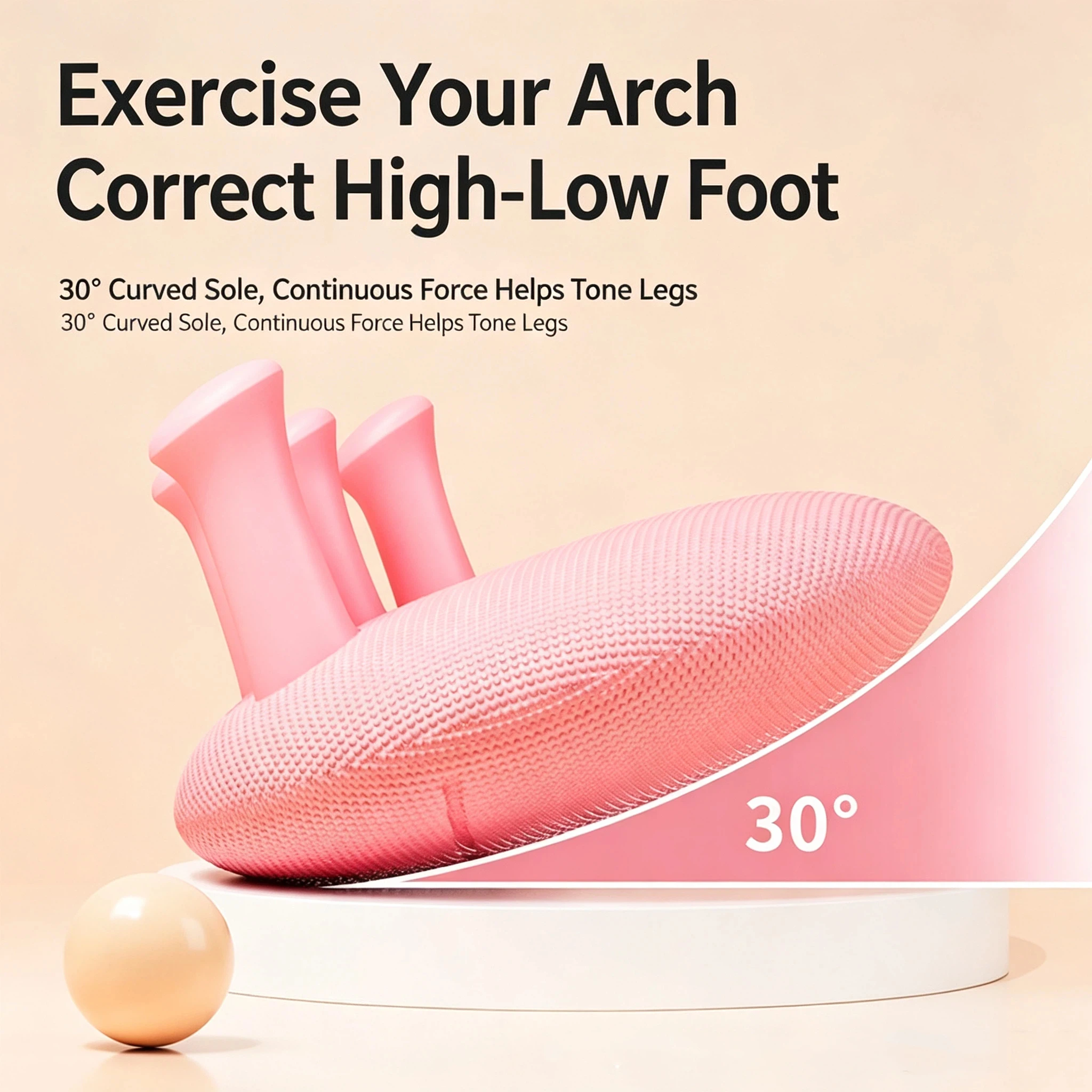 Arch corrector, toe and foot exercise device, home foot muscle training tool, thumb eversion, leg shaping exercise device