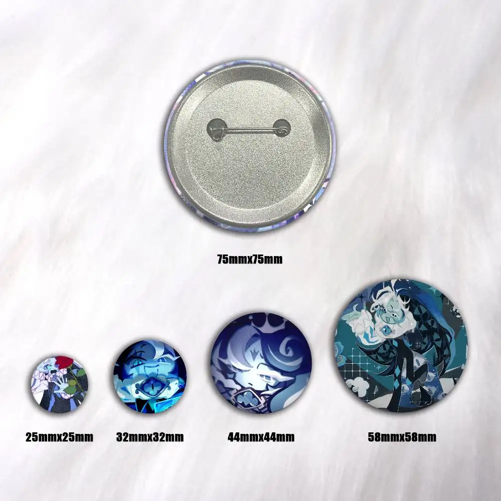 A-s-Shadow M-Milk Cookie Anime Round Badges, Brooches, Clothing Accessories, Birthday Gifts, Anime Conventions