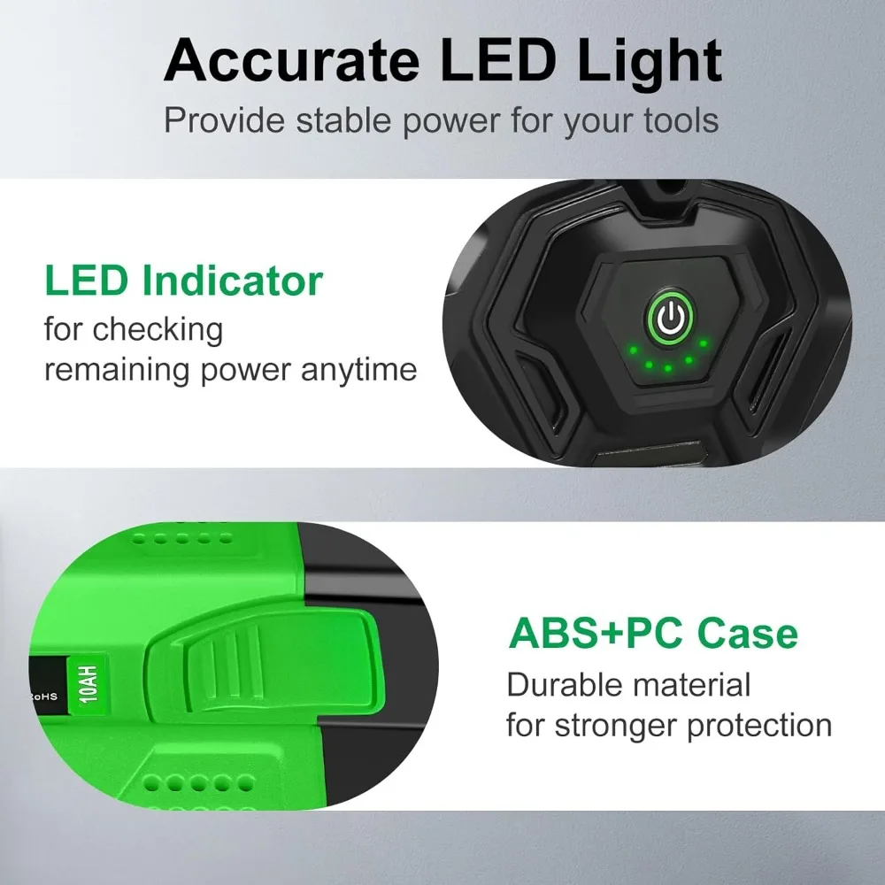 Reemplazo de alta capacidad 10,0Ah