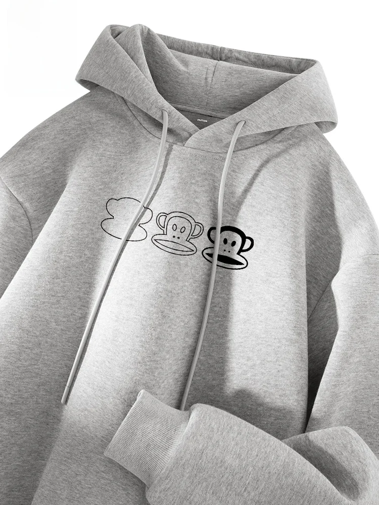 

Hooded Fce Lined Sweatirt Men's Autumn Winter New Sle Youthful ey Jaet Casual Comfortable Cotton Polyester