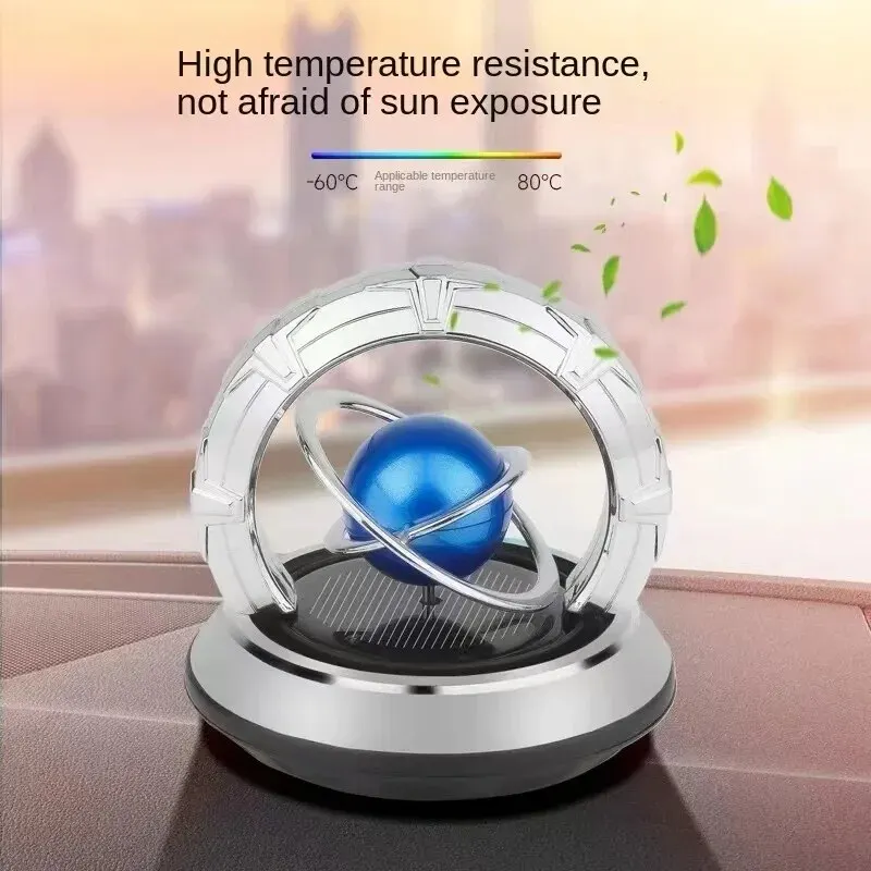 Solar Car Perfume Center Console Ornaments Maglev Planet Light Sense Rotating Fragrance Decorations Air Purifier Supplies