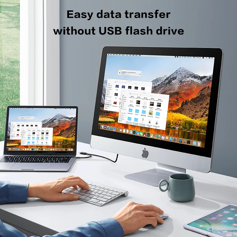 UGREEN USB to USB A/C Data Link and KM Switch Cable 2m, USB C 3.0 Cable 5Gbps High Speed Data Cord