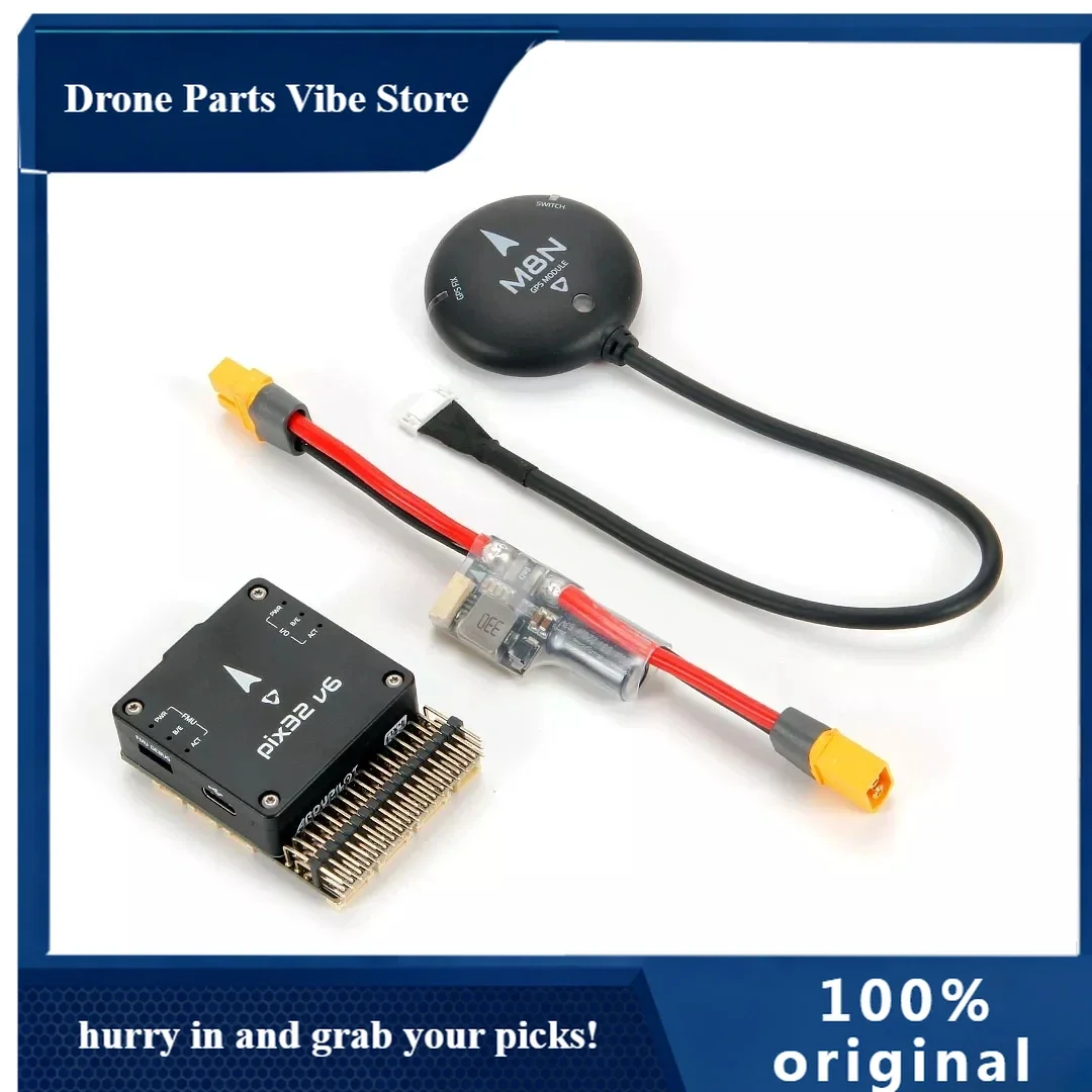 

APHolybro 20190 Pix32 v6 Flight Controller FC Module Standard /MINI Set Setvariant of Pixhawk 6C Suitable for autonomous vehicl