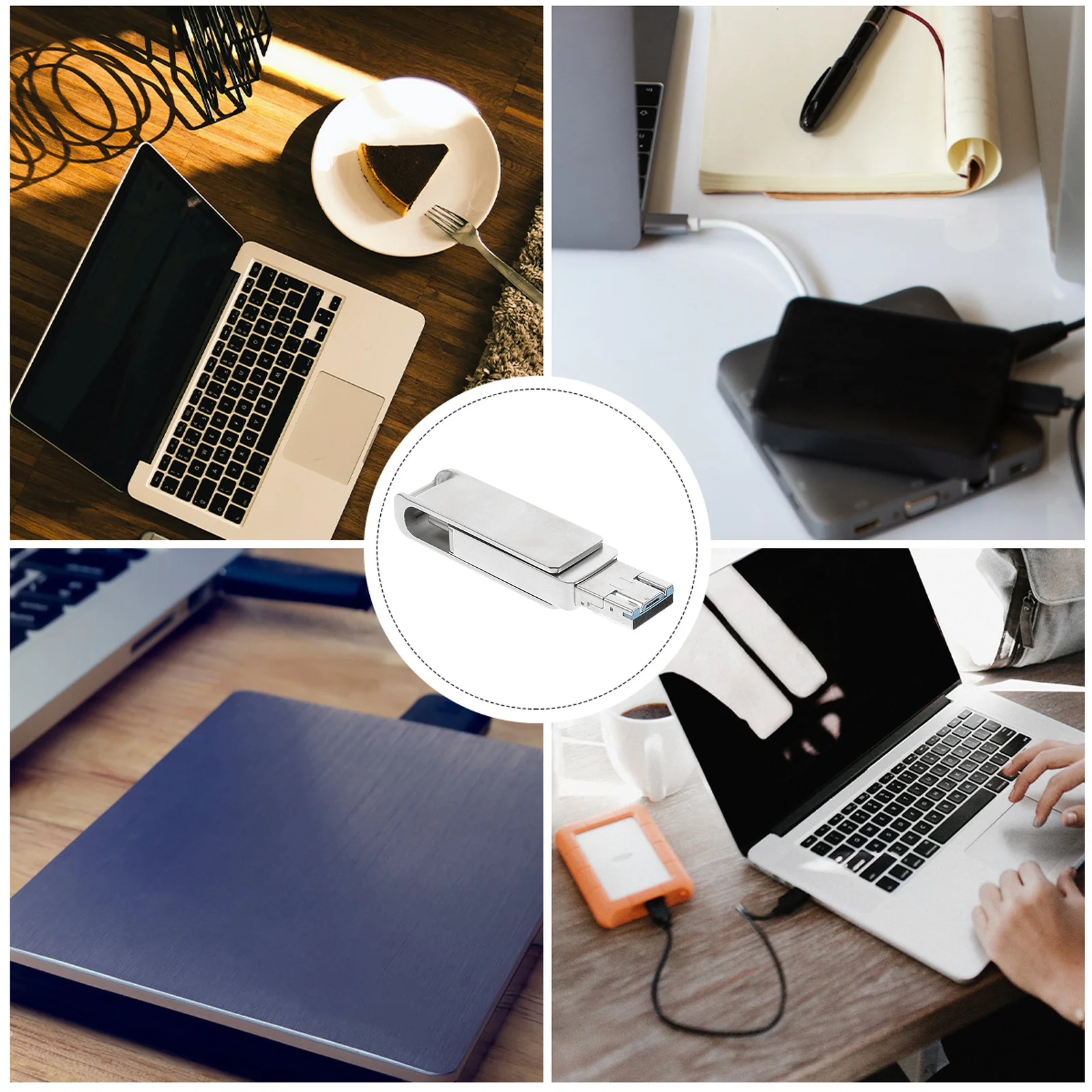 Disco USB.0 U in lega metallica con chiavetta USB rotante tipo C da 16 Gb per periferiche per computer portatili Smartphone 16G