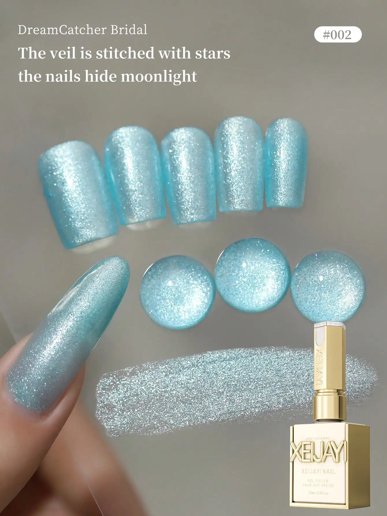 

XEIJAYI 1pc 15ml Fine Glitter Gel Nail Polish Series Semi Permanent Nail Polish Soak Off Uv Varnish Nail Art