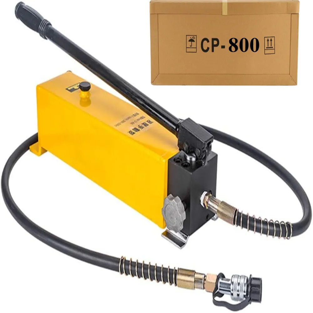 CP-800 Manual Hydraulic Hand Pump 9947psi Single Acting 2.8L Oil Storage for Separate Type Hydraulic Tool Auto Repair Tools