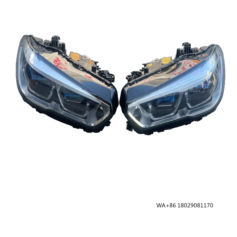 

New High Quality X5 Series G05 Front Left and Right Laser LED Headlights Steering Auxiliary Headlights Dynamic Blue Eyes for