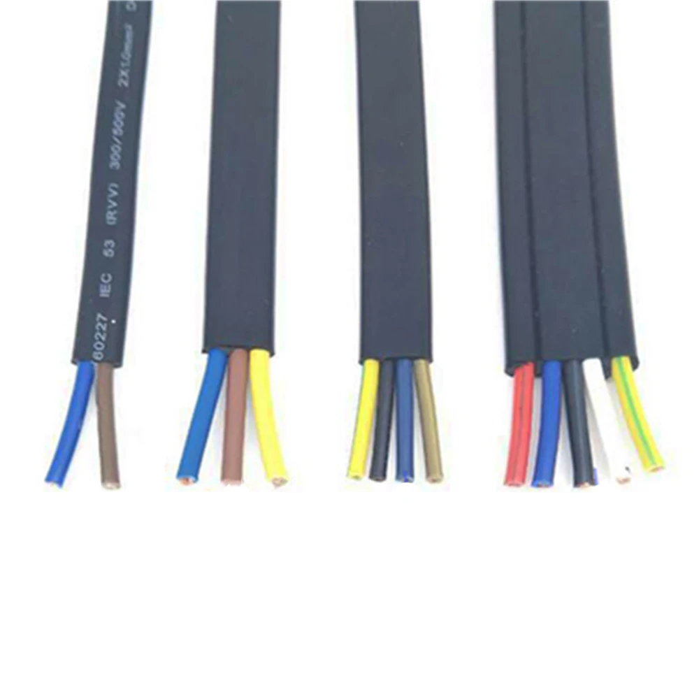 Flat Power Cord elevator Cable TVVB 5core Automatic Door Lift Soft Accompanying Cable Driving Suspension Control Cable