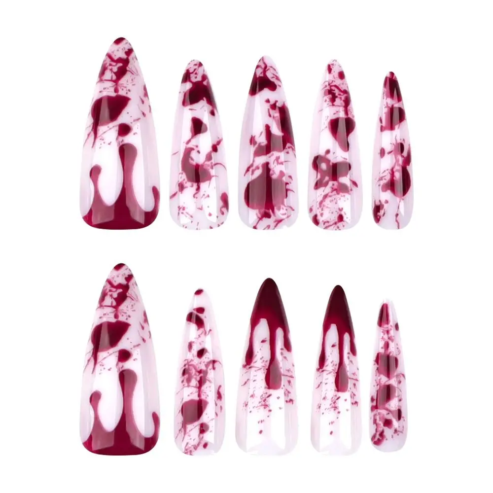 

Visual Impact Halloween Press on Nails Festive Atmosphere Detachable Halloween Fake Nails DIY Various Styles