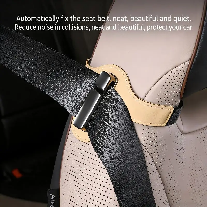 （Summer4）Seat Belt Adjuster & Holder For Adults, Car Seat Belt Clip For Easy Reach, Seatbelt Guide Grabber, Fits Sports Seats