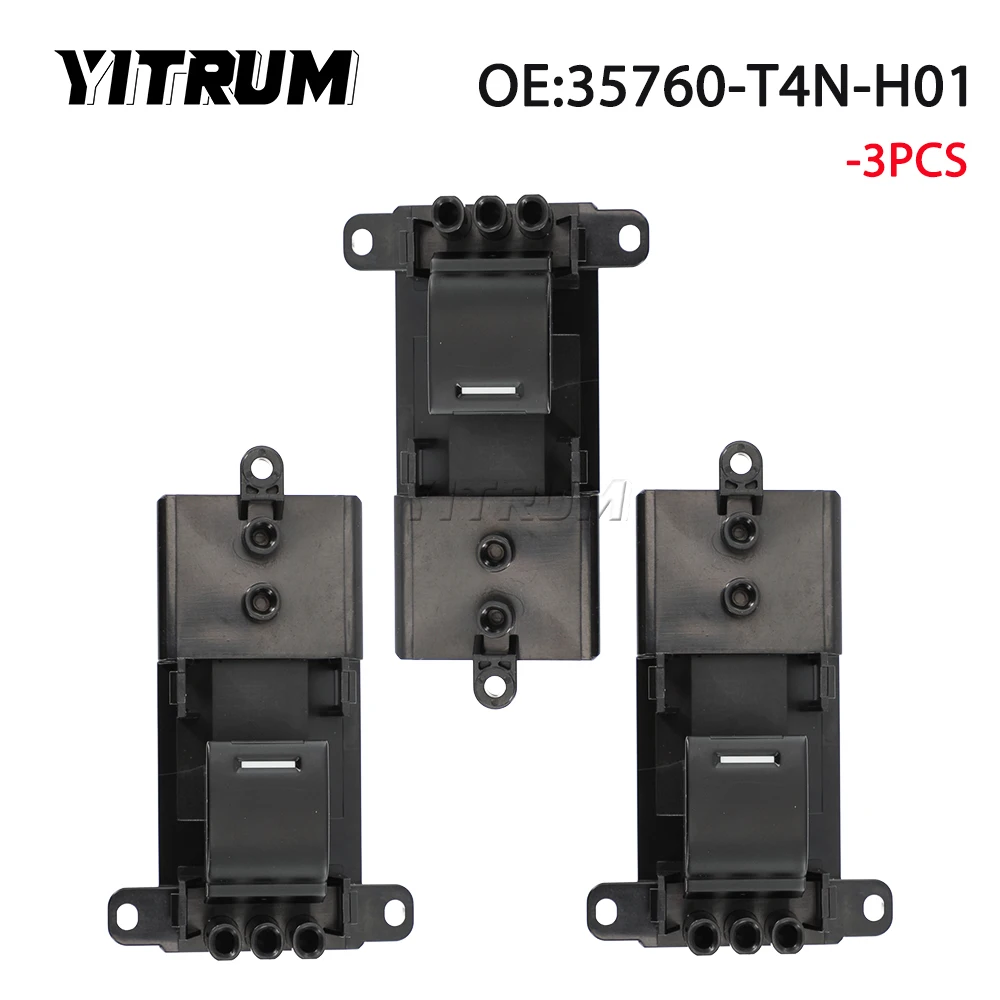 

YITRUM 35760-T4N-H01 Passenger Power Window Switch Control Button Lifter Regulator For Honda Fit HR-V HRV 2015-2020