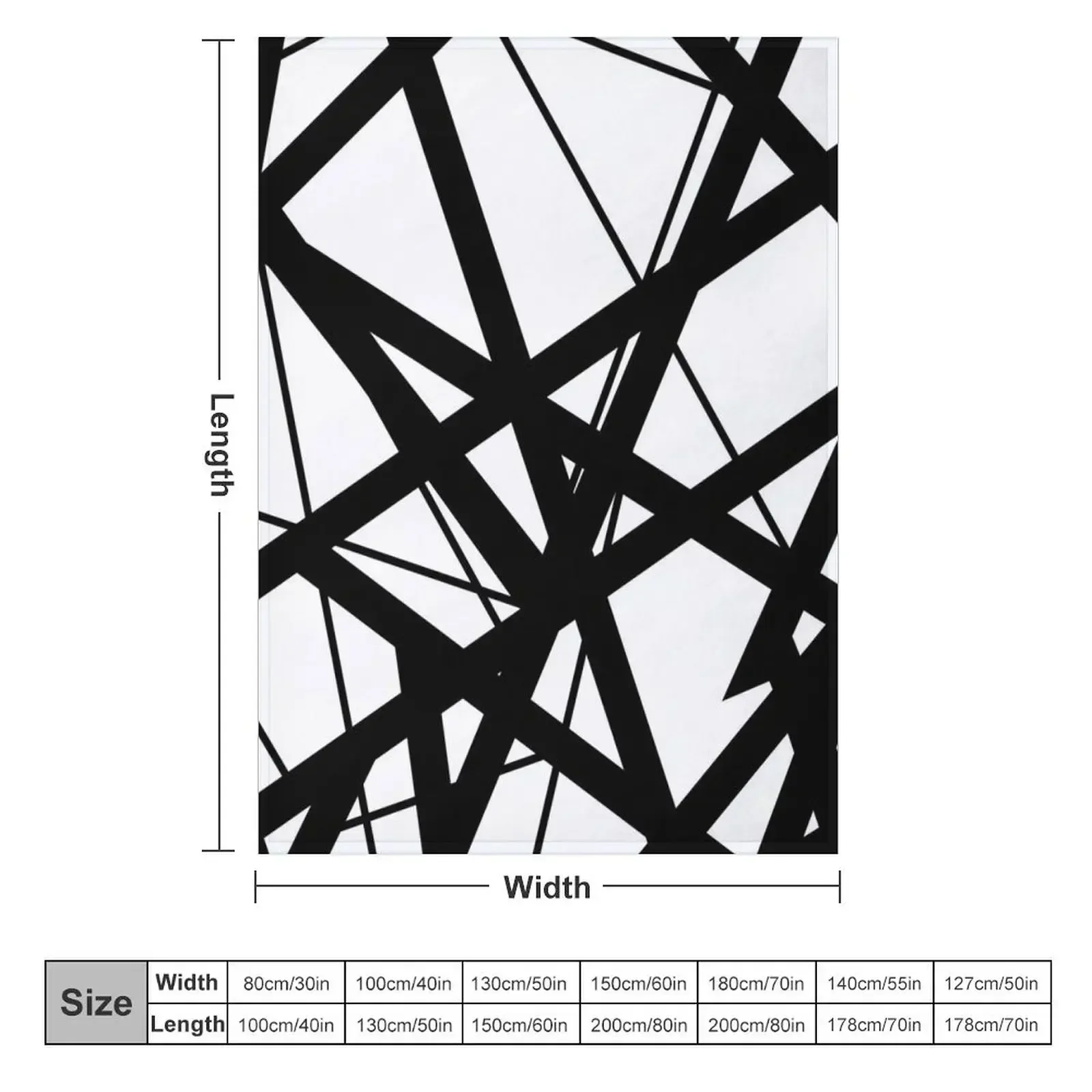 EVH: authentic Black & White Stripes design (pure white) Throw Blanket Polar Sofa Hairy Blankets For Sofas Stuffeds Blankets