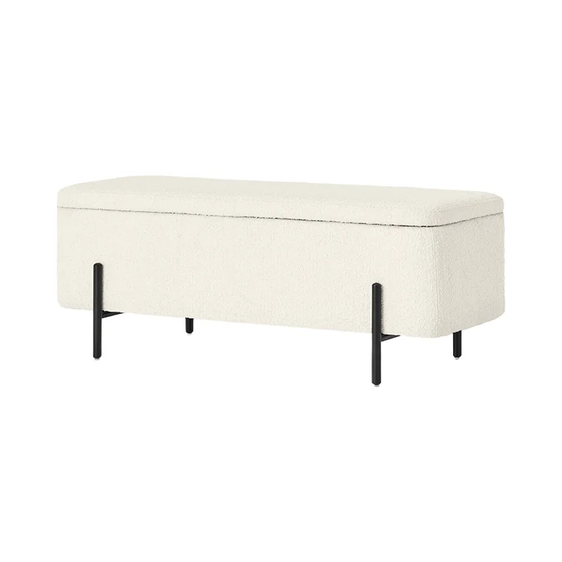 

Long sofa change shoe solid wood clothing store storage stool try change storage