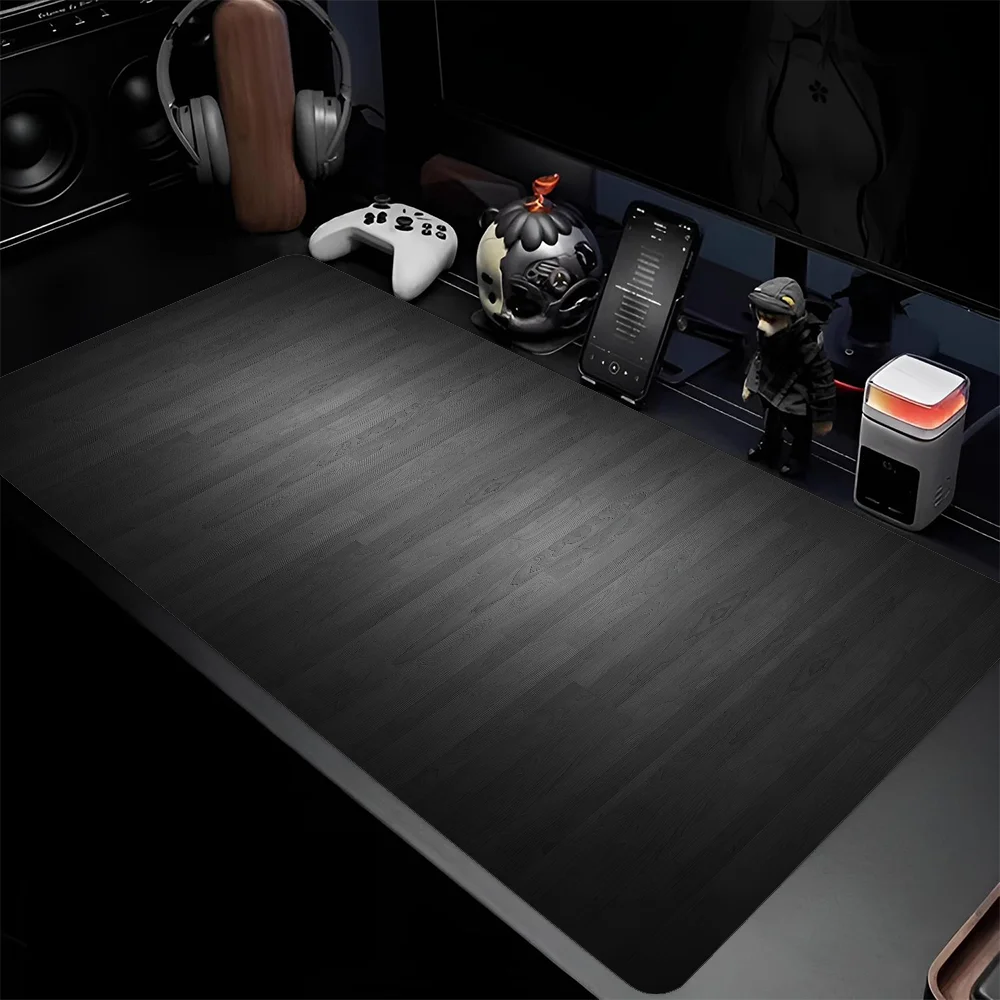 Wood Grain Mousepad Large Keyboard Desk Mat Gaming Mouse Pad LockEdge Non-slip Mat