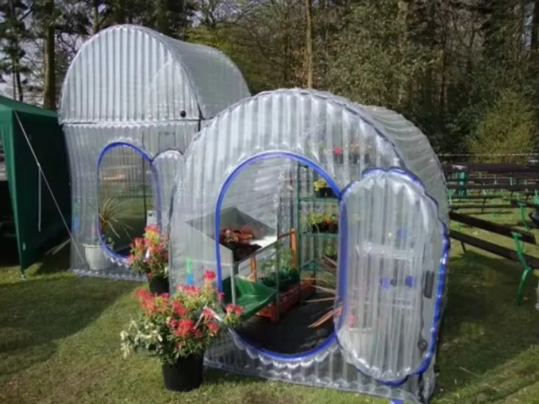 فيلم التضخم الزراعي الشفاف الدفيئات الزراعية مخصصة صغيرة PVC نفخ الدفيئة للمبيعات #4