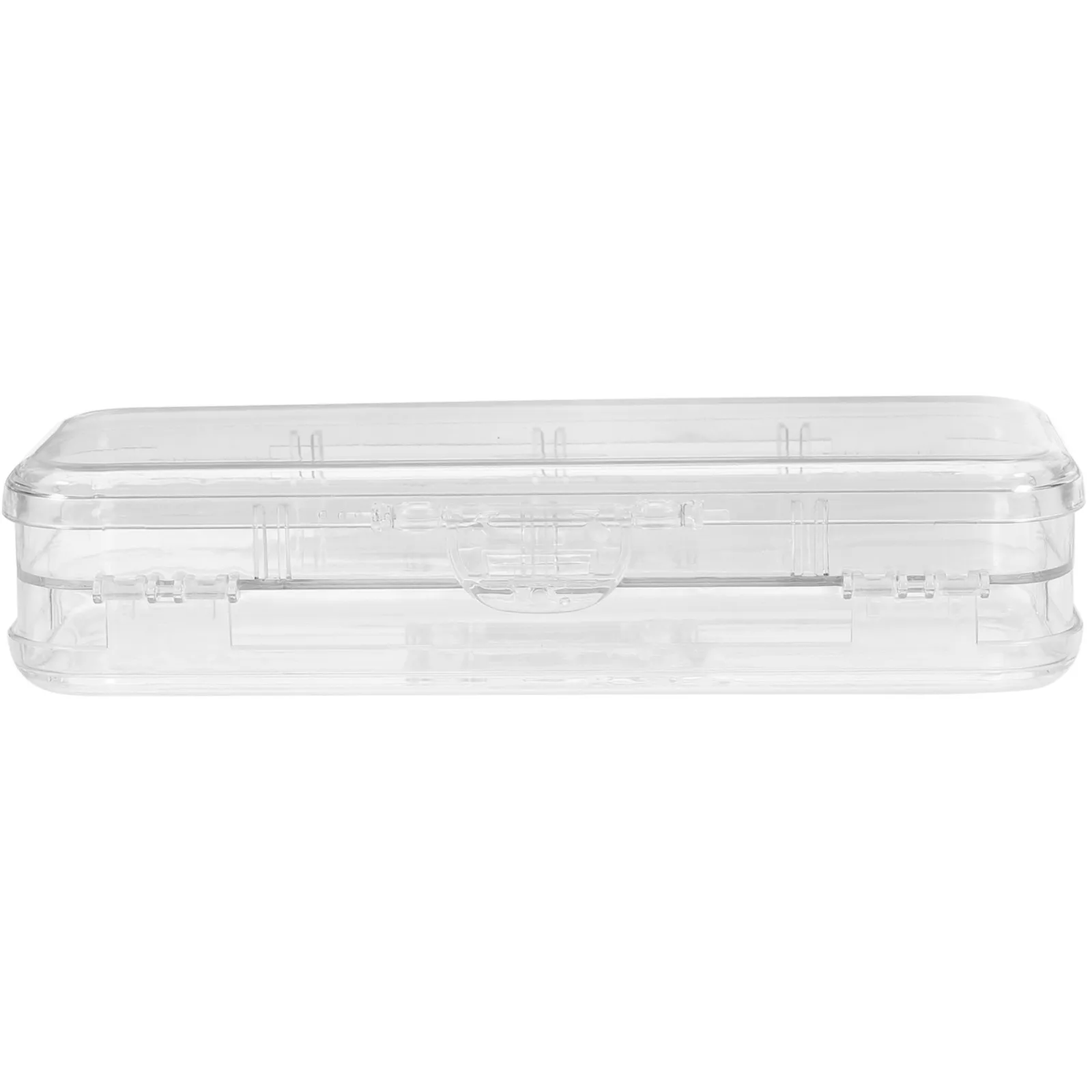 Pencil Case Sturdy Plastic Build Large Interior Space Ideal for Teachers Students Stationery Storage Solution Container