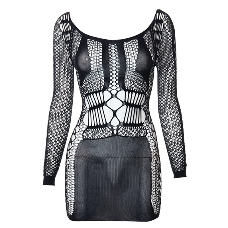 Bolopi Crochet Mesh Sexy Mini Dress 2023 Summer Women New In Fashion See-Through Party Club Y2K Outfits Streetwear