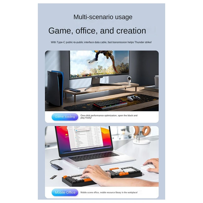 ACASIS M2 SSD Case M.2 Nvme SATA SSD Enclosure Adapter 10Gbps External Enclosure Max Hard Disk Case