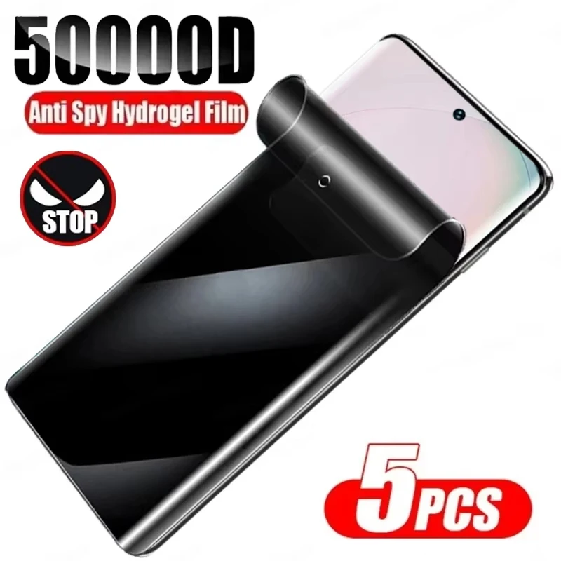 

5Pcs Privacy Anti-Spy Hydrogel Film for Samsung S26 S25 S24 Ultra Edge S23 S22 S21 FE Plus A06 A56 A55 A54 A36 A35 A26 A25 A16