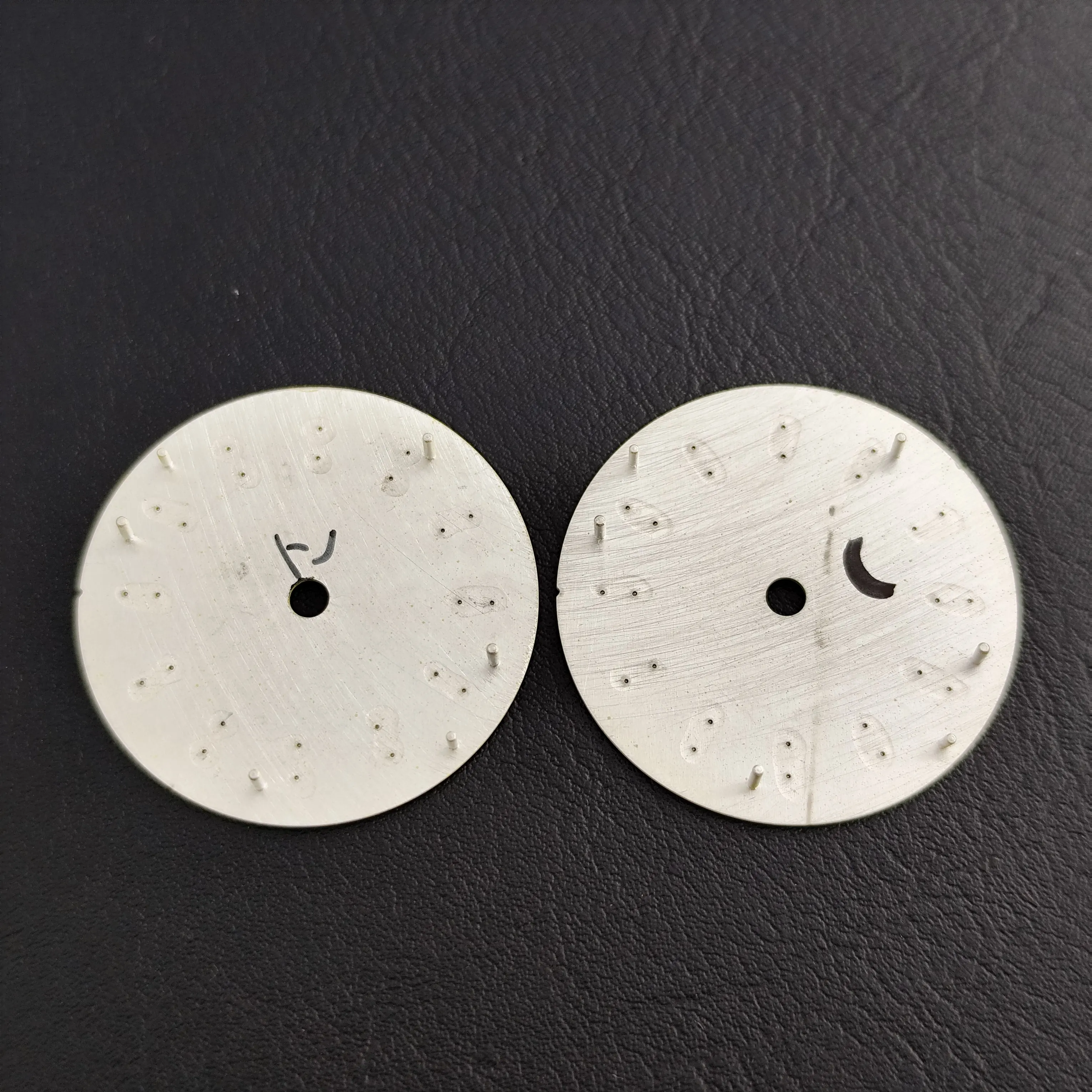 NH35 watch dial blue green luminescent dial suitable for NH35 Miyota8215ET2836 movement watch dial accessories