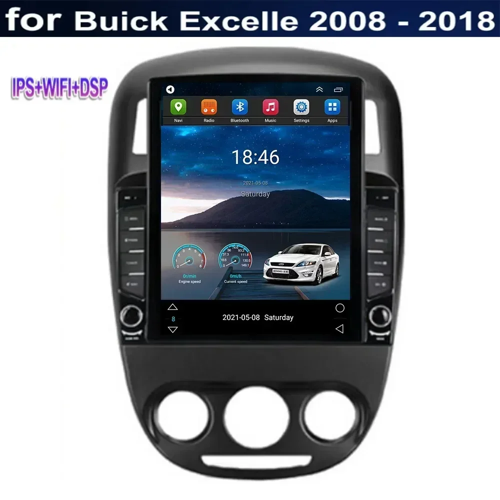 For Tesla Style 2Din Android13 Car Radio For Buick Excelle 2008-2018 Multimedia Video Player GPS Stereo Carplay DSP camera