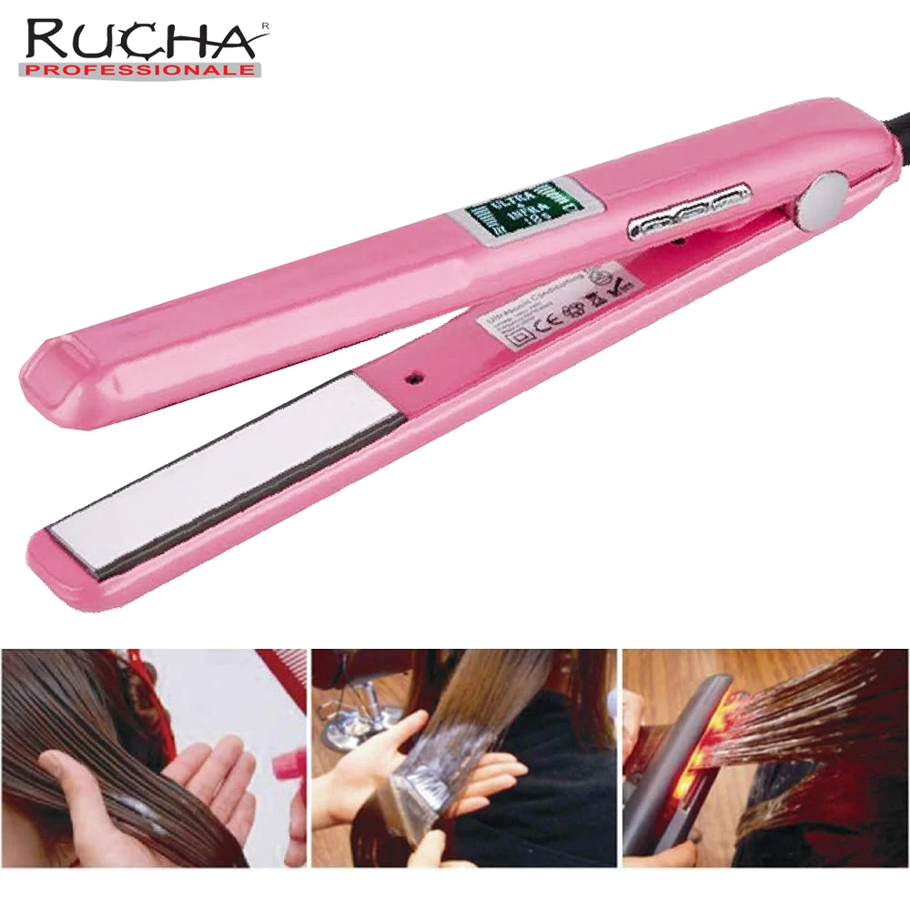 

Ultrasonic Infrared Hair Care Iron Recover Damage Treatment Cold lrons LCD Display 110V-240V