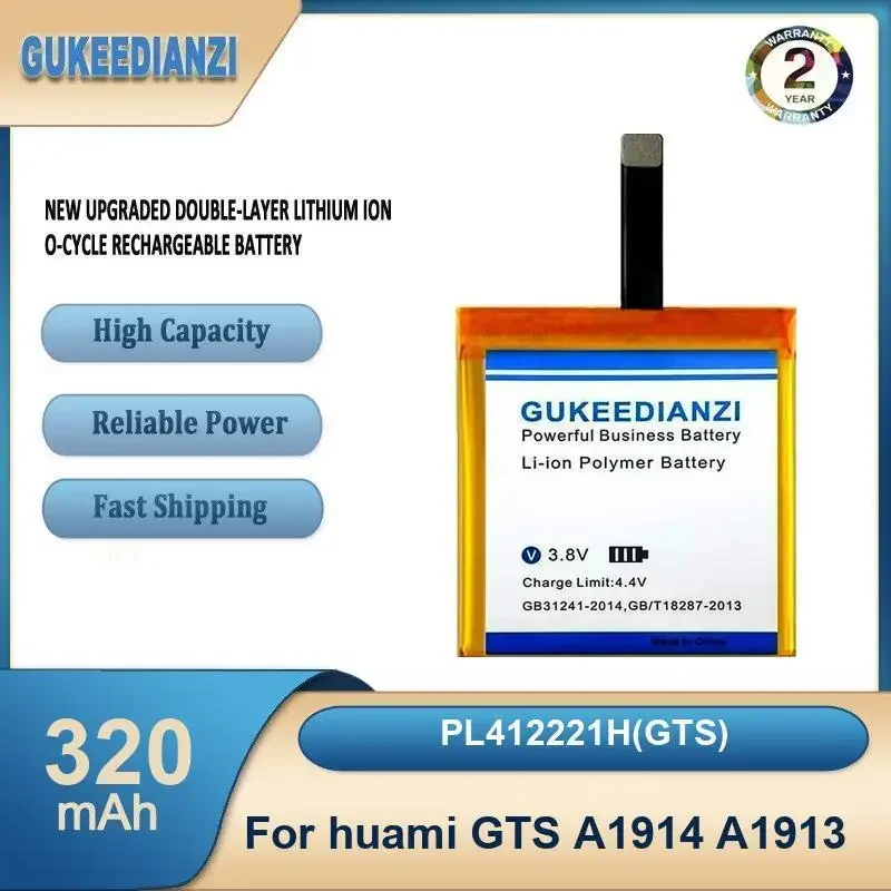 

PL412221H(GTS) 320mAh High Capacity Watch Battery For huami GTS A1914 A1913