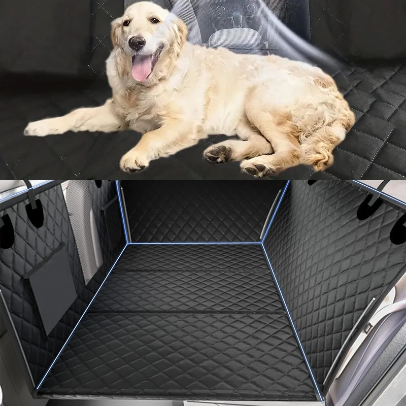 New Design Large Pet Back Seat Extender Car Backseat Protector Hammock Dog Car Seat Cover Hard Bottom for Travel