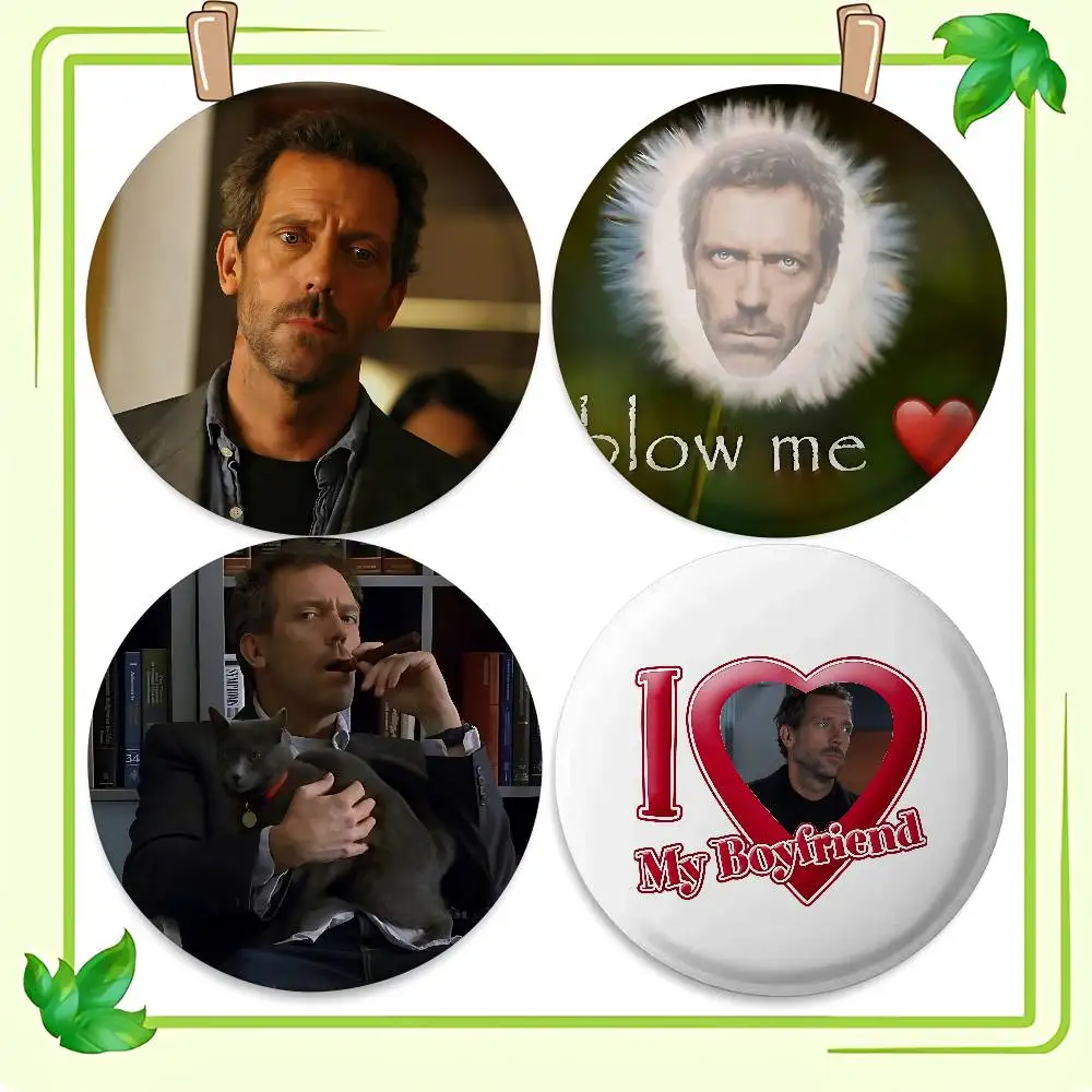 TV Show H-House MD Cover Brooches Funny Meme Badge Fashion Jewelry Gifts