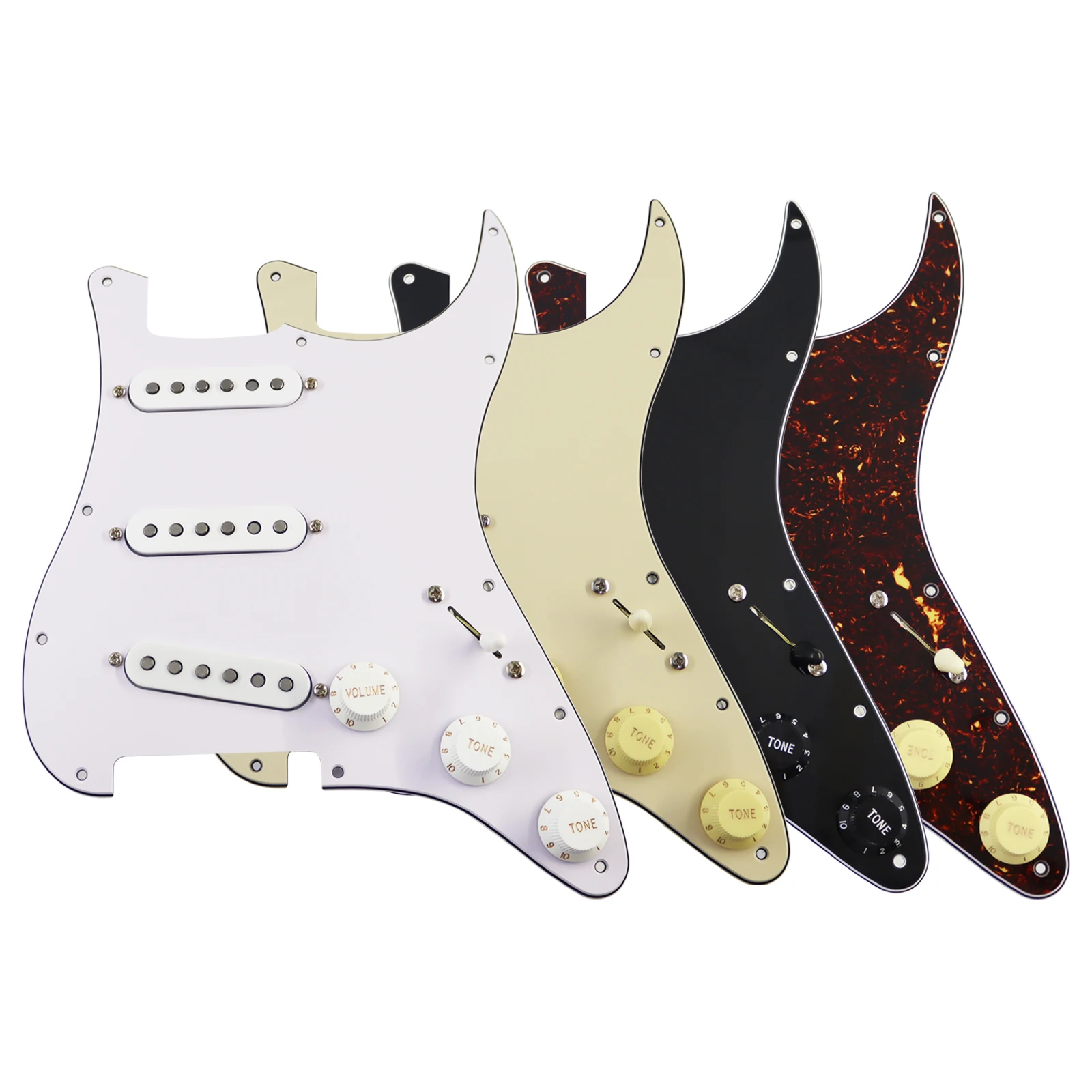 Voorbedrade elektrische gitaar slagplaat geladen slagplaat met vintage stijl Alnico 5 Single Coil pickups set voor FD ST elektrische gitaar - afbeelding 2