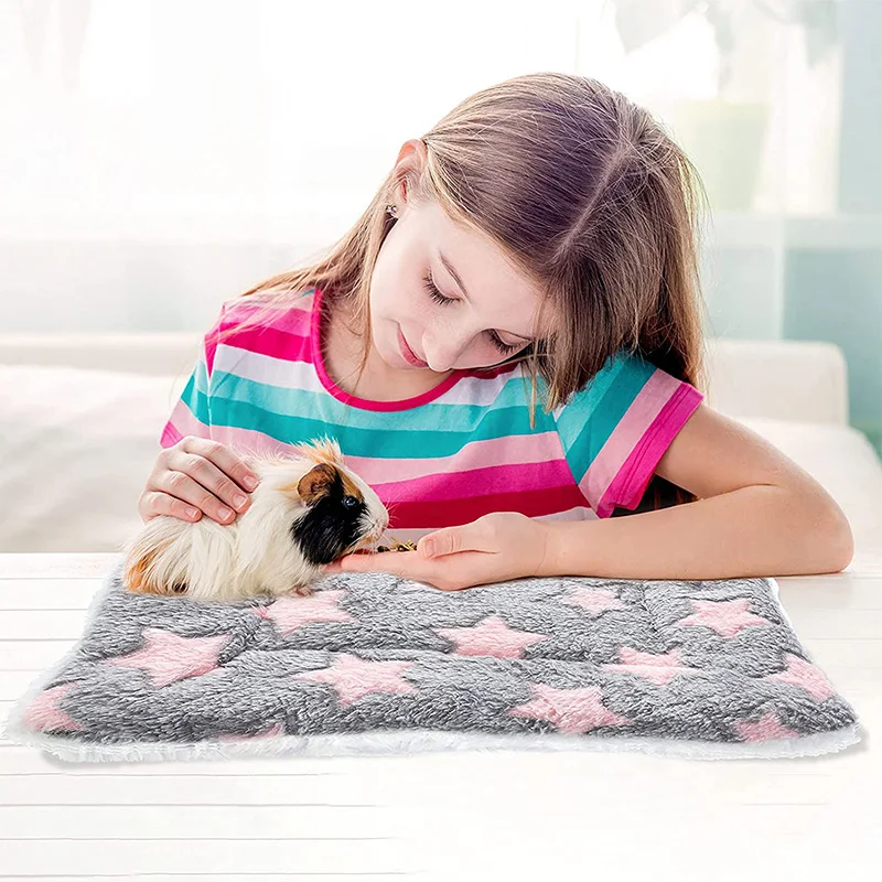 Meerschweinchen-Warmbett, Kaninchenhaus, Hamster-Schlafsack, Kleintier-Zubehör, Höhlennest, Weiche Fleece-Hausschuhe, Bett für Meerschweinchen, Meerschweinchen-Accessoires – Detail 18