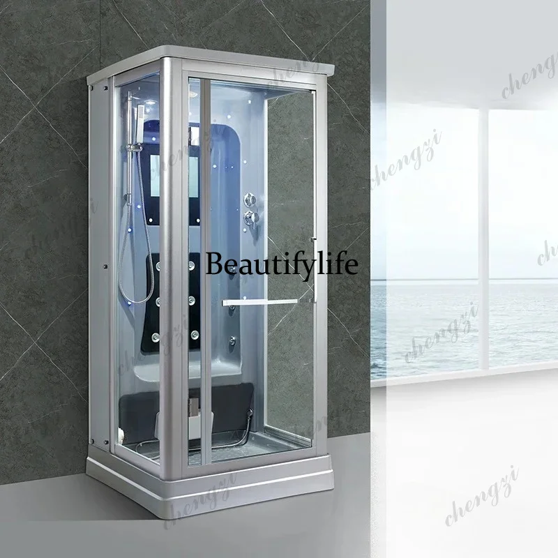 

integrated room deluxe steam room rectangular wet and dry separation partition glass integrated