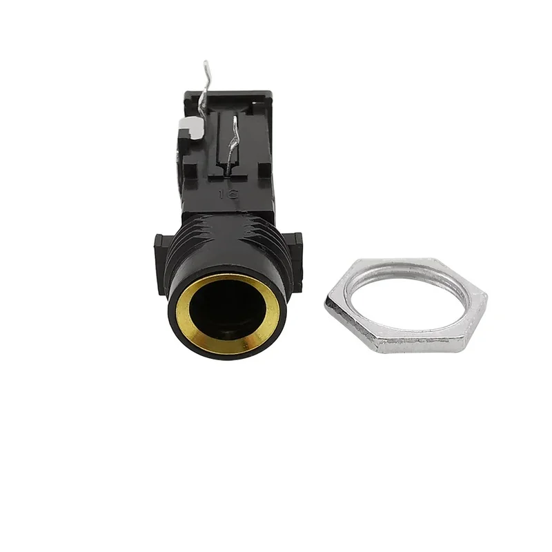 10Pcs 6.35mm Female Jack Adapter 3 Pin 6.35mm 1/4