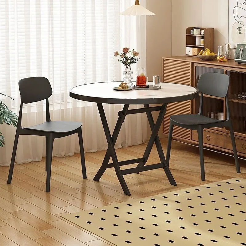Foldable round table rental room dormitory portable stall square table